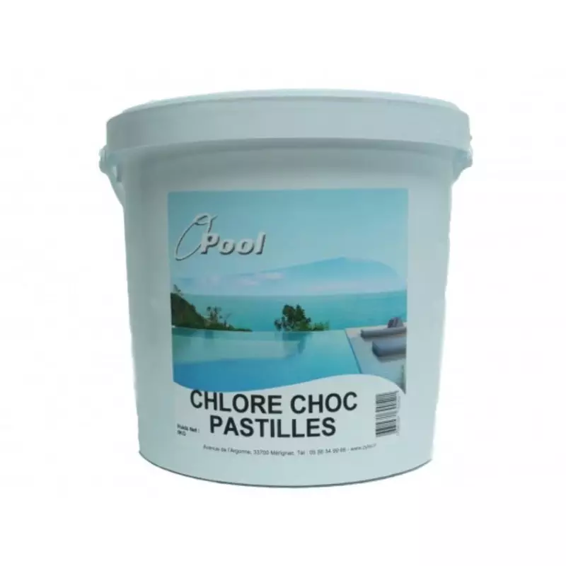 Chlore choc 20gr - 1er prix - 5kg Chlore choc 20gr - 1er prix - 5kg