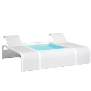 Piscine Mariposa - Couleur blanche - 2 m