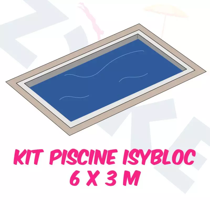 KIT PISCINE ISYBLOC 6 x 3 m