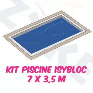 KIT PISCINE ISYBLOC 7 x 3.5 m