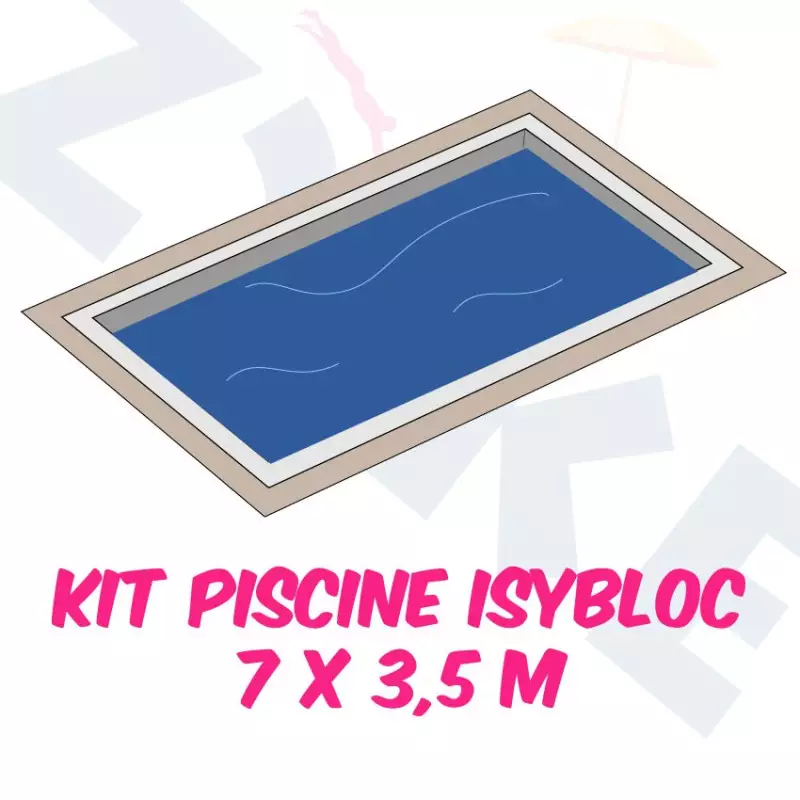 KIT PISCINE ISYBLOC 7 x 3.5 m