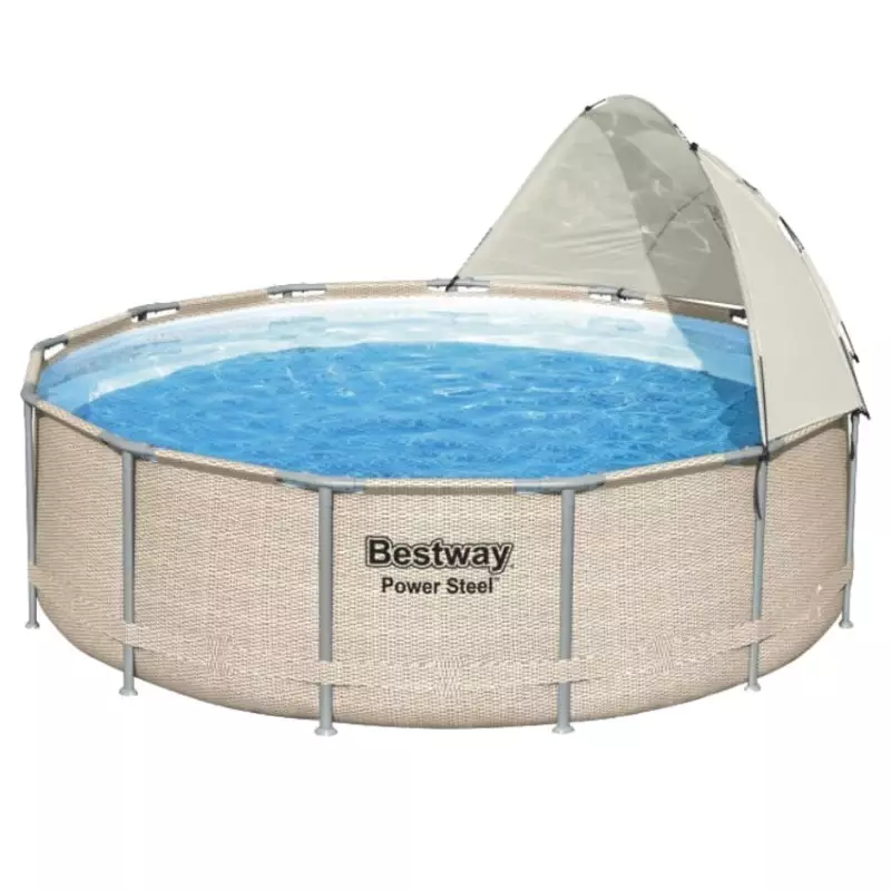 Piscine tubulaire - BESTWAY - 3,96m x 1,07m filtre à cartouche