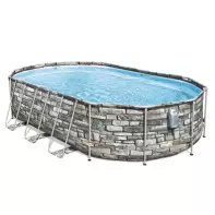 Piscine tubulaire - BESTWAY -  6,10m x 3,66m x 1,22m filtre à cartouche