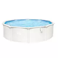 Piscine hors sol - BESTWAY - acier ronde blanche 4.60 x 1.20m - Filtration à sable