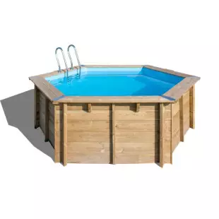 Piscine bois ronde Gre - 400 x 119 cm