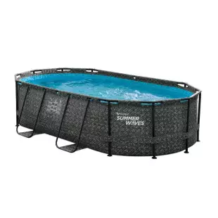 Piscine dark tubulaire ovale