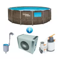 Pack piscine ronde Elite Crystal - 4,57 x 1,22 m