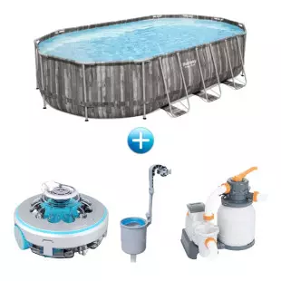 Pack piscine ovale - Steel Pro Max - 610 x 366 x 122 cm