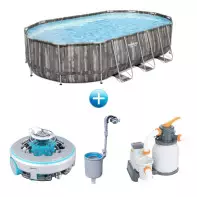 Pack piscine ovale - Steel Pro Max - 610 x 366 x 122 cm