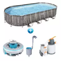 Pack piscine ovale - Steel Pro Max - 732 x 366 x 122 cm