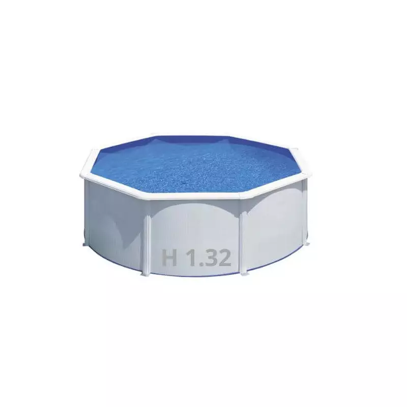 Piscine ronde Acier Hors sol Gre - 350 x 132 cm