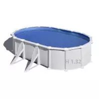 Piscine Ovale Acier Hors sol Gre - 610 x 375 x H 132 cm