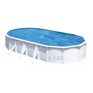 Piscine Ovale Acier Hors sol Gre - 730 x 375 x H 132 cm