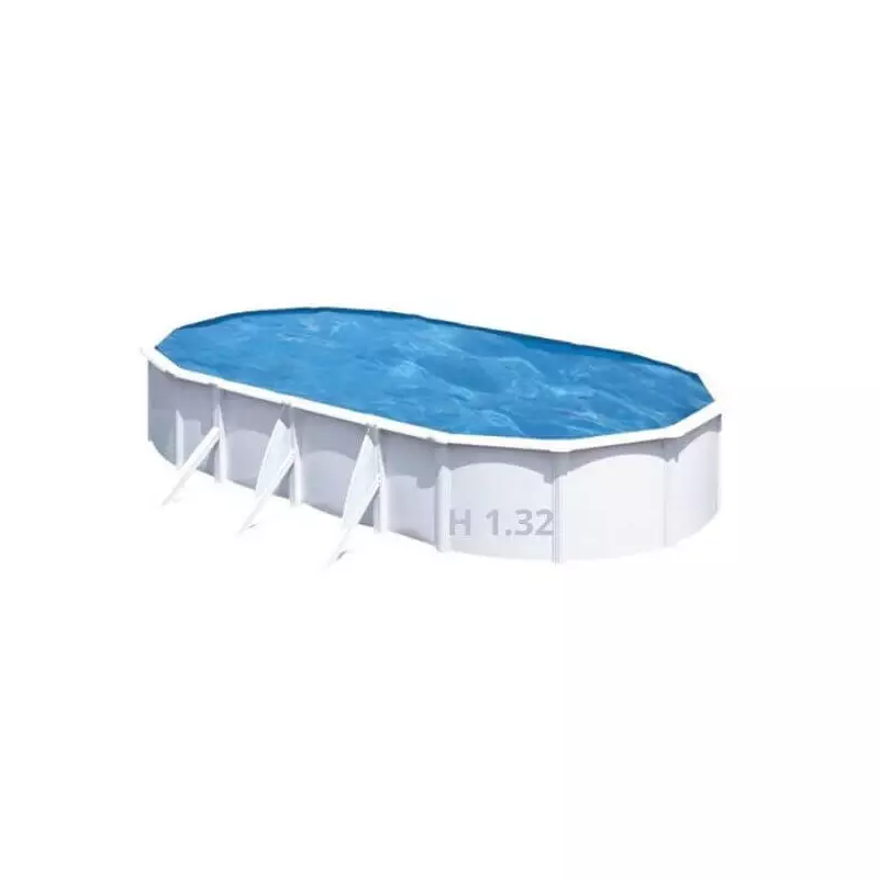 Piscine Ovale Acier Hors sol Gre - 730 x 375 x H 132 cm