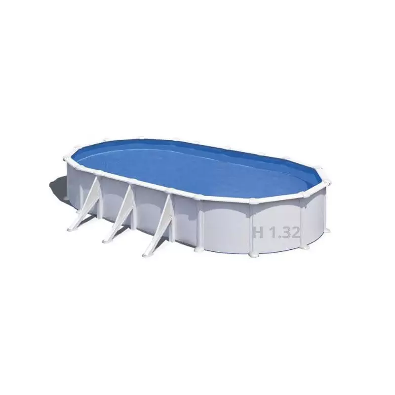 Piscine Acier Ovale Gre - 915 x 470 x H 132 cm Piscine Acier Ovale Gre - 915 x 470 x H 132 cm