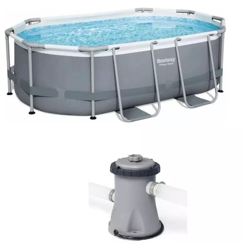 Bâche Hiver Bestway pour piscine Ovale Tubulaire - C-Piscine