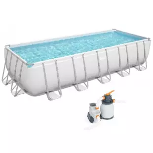 Piscine tubulaire - BESTWAY - 6,71m x 3,66 x 1.32m filtre à sable