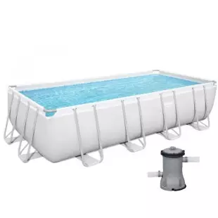 Piscine tubulaire - BESTWAY - 4.88 x 2.44 x 1.22 m filtre à cartouche