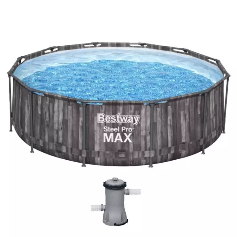 Piscine tubulaire - BESTWAY - 3,66m x 1,00m filtre à cartouche