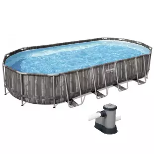 Piscine tubulaire Bestway 7,32 m x 3,66m x 1,22m filtre à cartouche