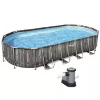 Piscine tubulaire Bestway 7,32 m x 3,66m x 1,22m filtre à cartouche