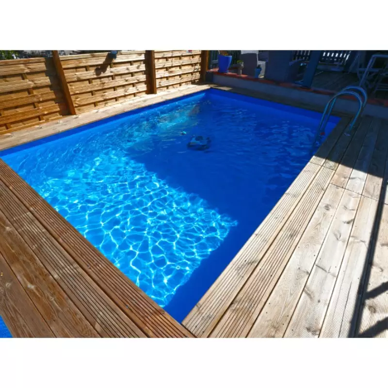 Piscine hors sol bois azura rectangulaire
