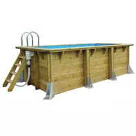 Piscine Hors Sol Bois rectangulaire AZURA 3,00m x 4,30m x 1,26m