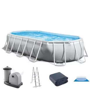 Piscine Prism Frame ovale 6,10 x 3,05 x 1,22 m