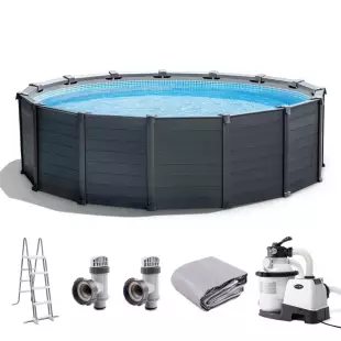 Piscine Graphite 4,78 x 1,24 m