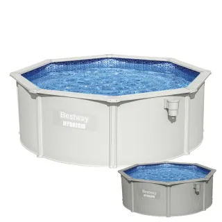 Piscine BESTWAY - acier ronde 3.60 x 1.20m - Filtration à sable