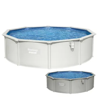 Piscine hors sol - BESTWAY - acier ronde 4.60 x 1.20m - Filtration à sable