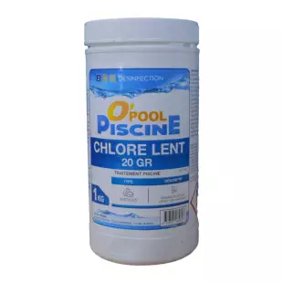 Chlore Lent 20 gr - O'pool - 1 Kg