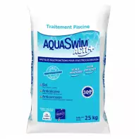 Un sac de sel Aquaswim acti+ 25 kg spécial piscine