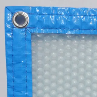 Couverture à bulles translucide - 2 / 4 cotés - 400 / 500 µ