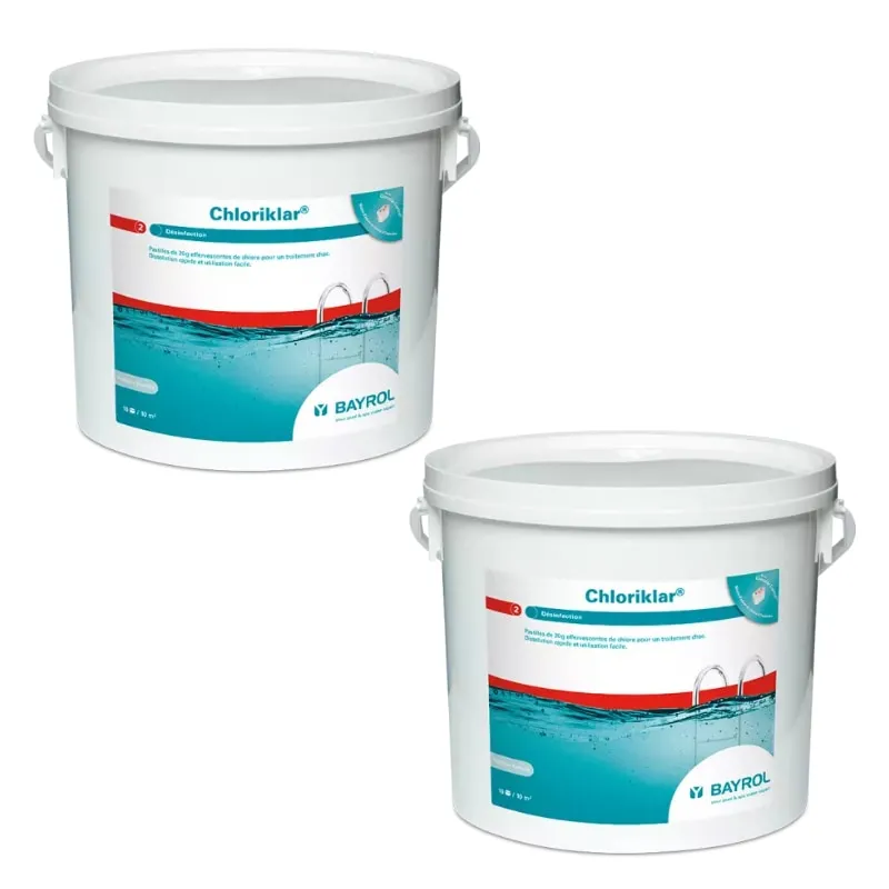 Pastilles de Chlore effervescentes 5kg -  Chloriklar - BAYROL