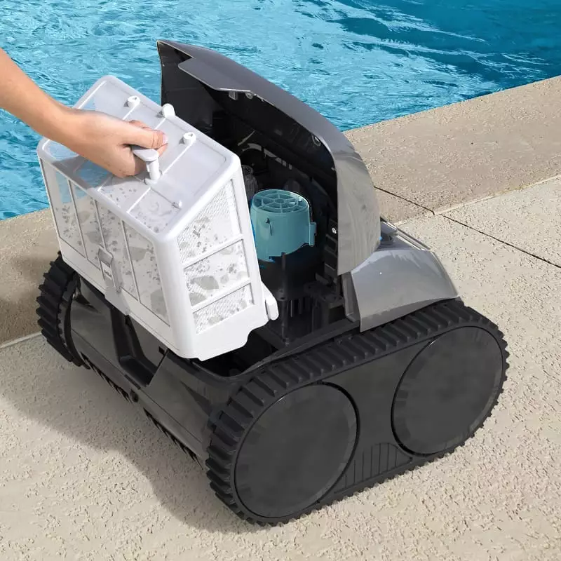 Robot piscine Wybot C1, nettoyage filtre