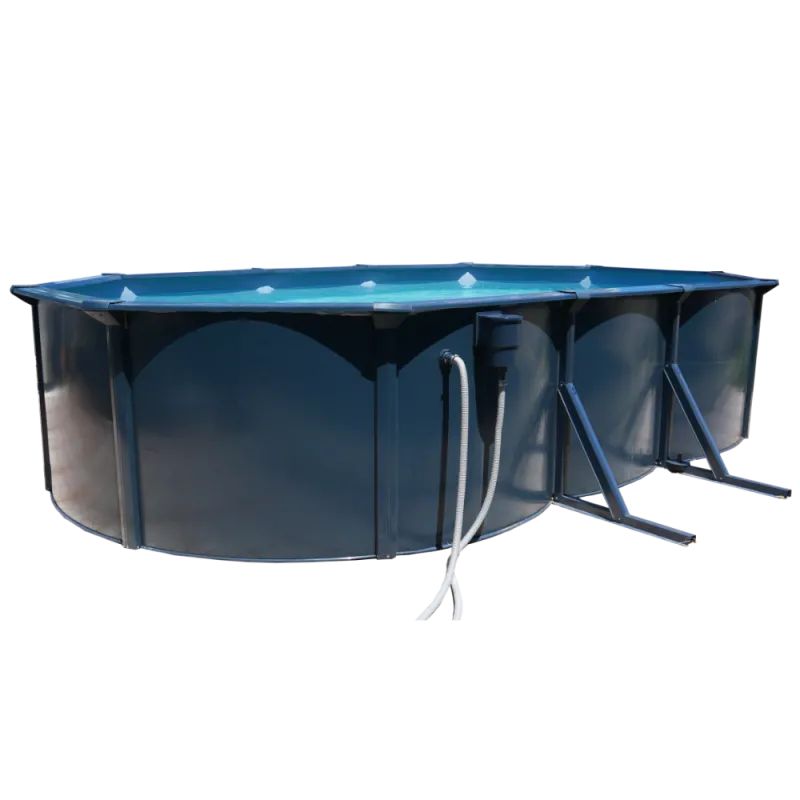 Piscine ovale hors sol O'pool - Filtration sable - 4,90 x 3,60 x 1,20m