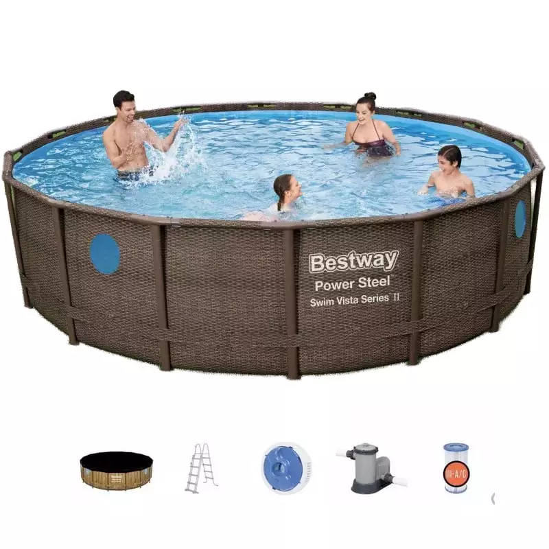 Piscine tubulaire - BESTWAY - 4,88m x 1,22m filtre à cartouche Swim Vista Piscine tubulaire - BESTWAY - 4,88m x 1,22m filtre à cartouche Swim Vista