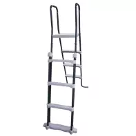 Piscine ovale hors sol O'pool - échelle - 6,10 x 3,60 x 1,30m