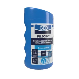 Filjoint 100m - raccords filetés métal et plastique - GEB
