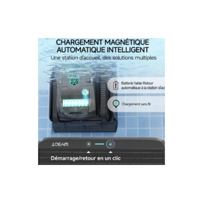 Robot piscine sans fil Wybot  - S2 - Vision Solar