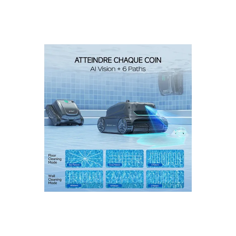 Robot piscine sans fil Wybot  - S2 - Vision Solar