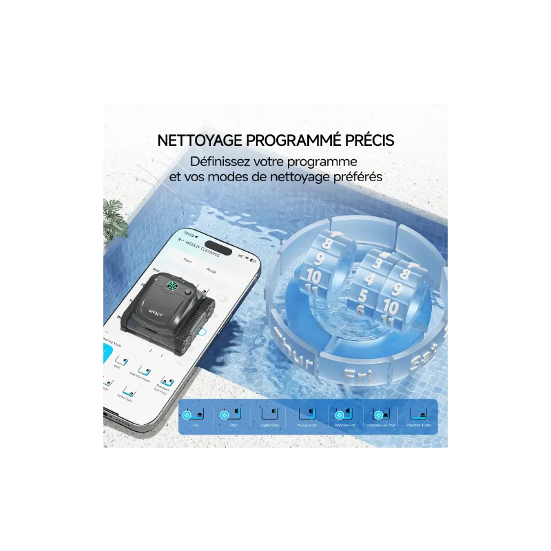 Robot piscine sans fil Wybot  - S2 - Vision Solar