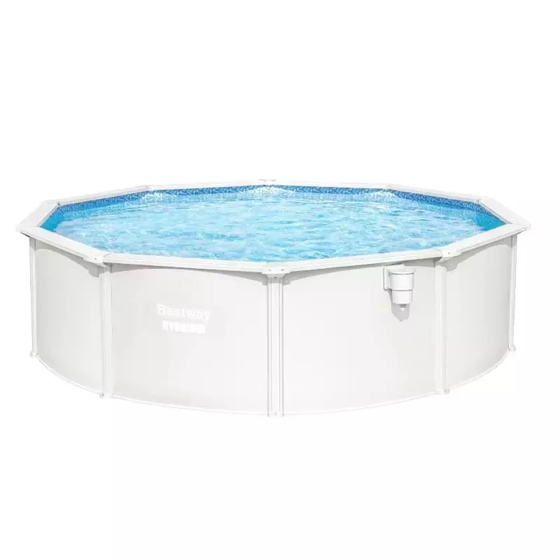 Piscine Acier - BESTWAY - ronde blanche 4.60 x 1.20m - Filtration à sable