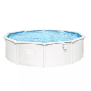 Piscine Acier - BESTWAY - ronde blanche 4.60 x 1.20m - Filtration à sable