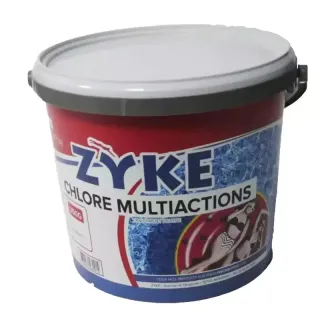 ZYKE - Chlore Piscine Multi Actions 250g  - 5kg