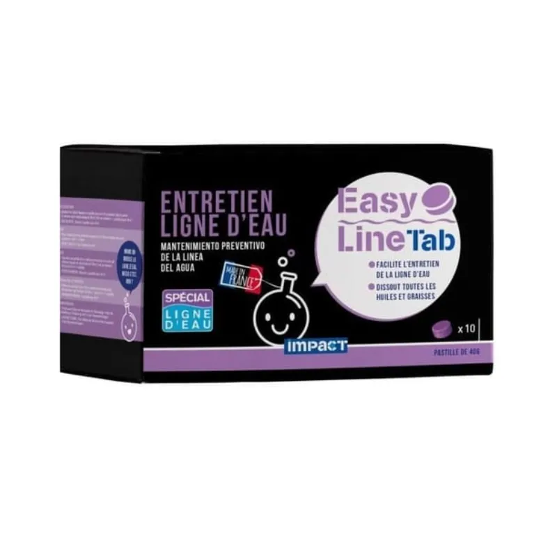 Entretien ligne d'eau - pastilles 40 g - EasyLine Tab - IMPACT