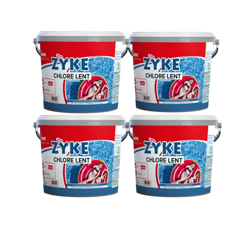 ZYKE - Chlore Piscine Lent 250g  - 5kg