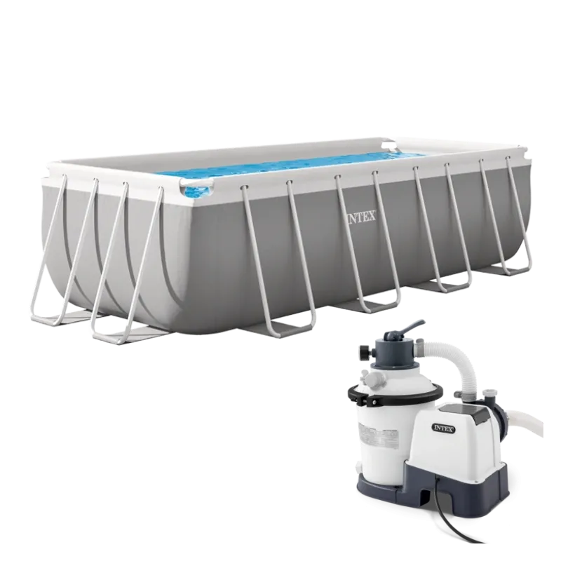 Piscine rectangulaire - Prism Frame  - 4,00 x 2,00 x 1,22 m - INTEX