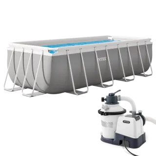 Piscine rectangulaire - Prism Frame  - 4,00 x 2,00 x 1,22 m - INTEX